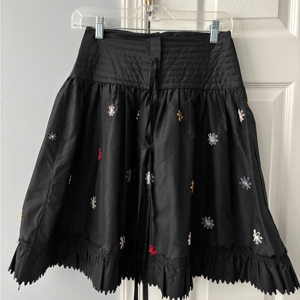 DKNY flower skirt with ruffle and bow